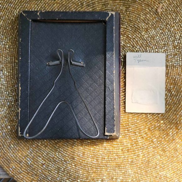 ANTIQUE Tintype Daguerreotype Photos, Civil War Era Purple Velvet & Wood frame - Picture 4 of 10